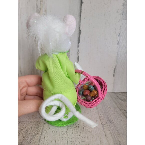Annalee Mouse boy basket eggs green outfit Decor Easter - Picture 5 of 9